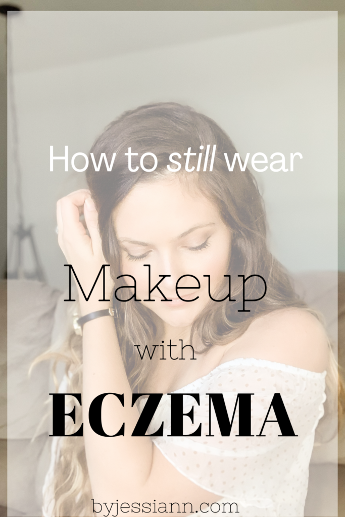 putting makeup on eczema