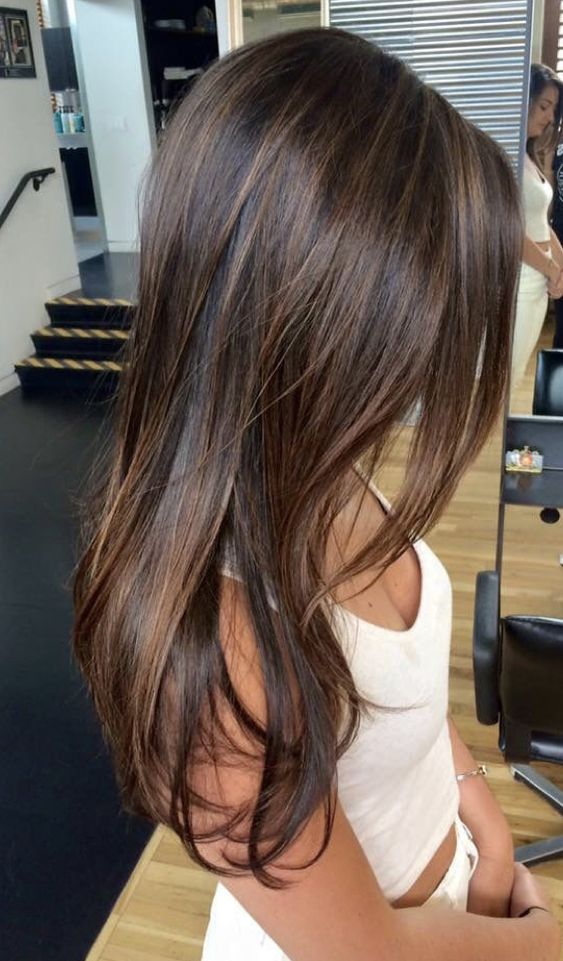 sunkissed brunette hair