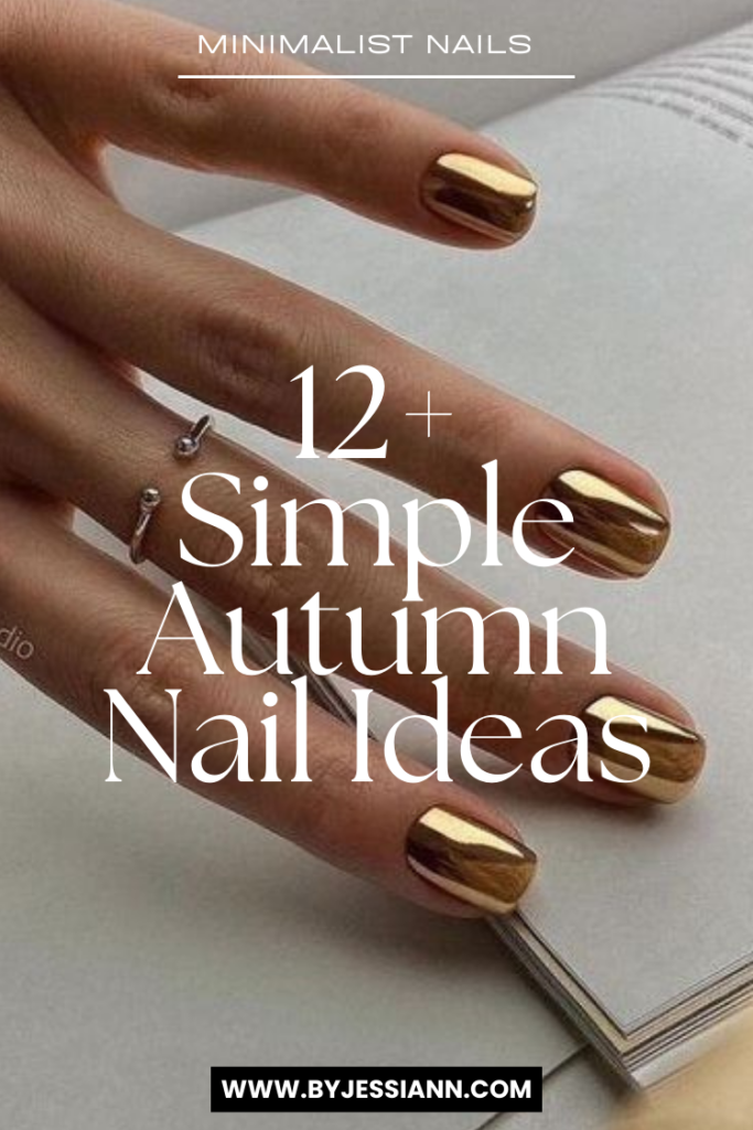 minimalist fall nail art