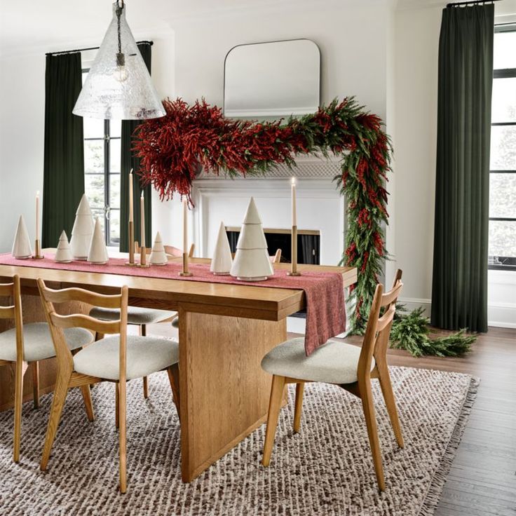 minimalist christmas table decor ideas