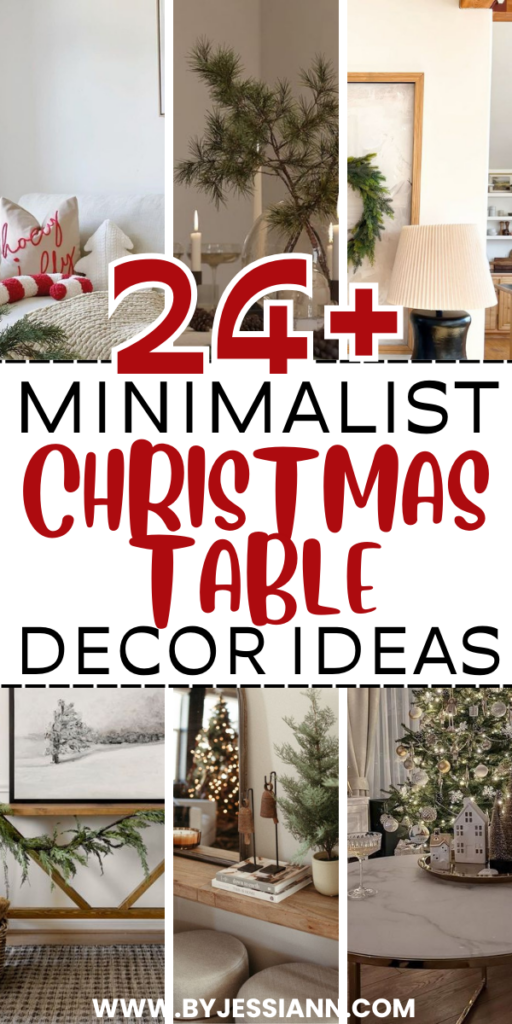 minimalist christmas table decor ideas